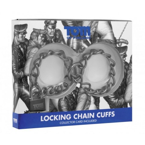 Металлические цепи-оковы с замком Locking Chain Cuffs